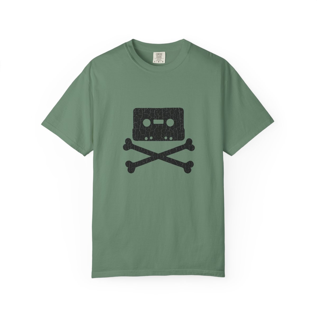 Distressed Cassette Crossbones Retro Sweatshirt - alternate angle 2, merchandise