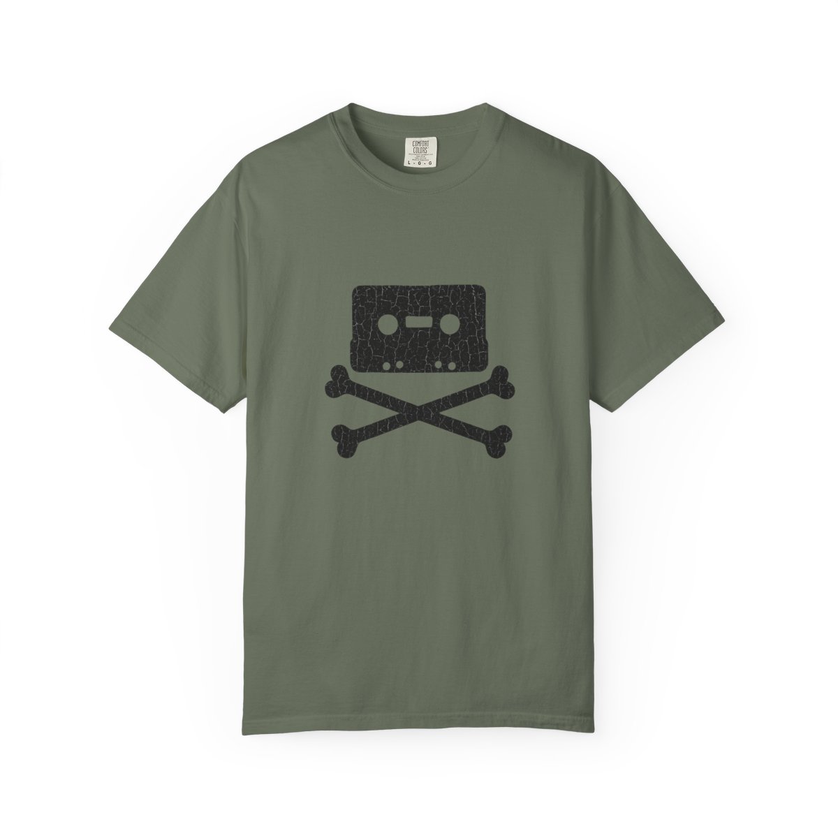 Distressed Cassette Crossbones Retro Sweatshirt - alternate angle 4, merchandise