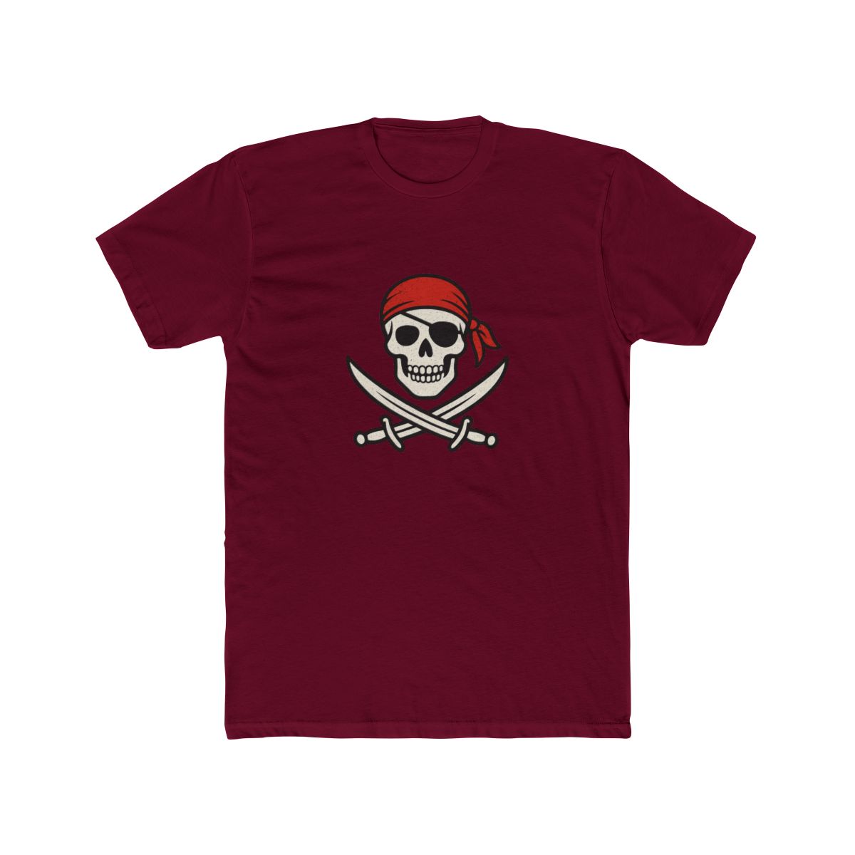 Jolly Roger Pirate Flag Skull Crossbones T-Shirt - alternate angle 2, merchandise