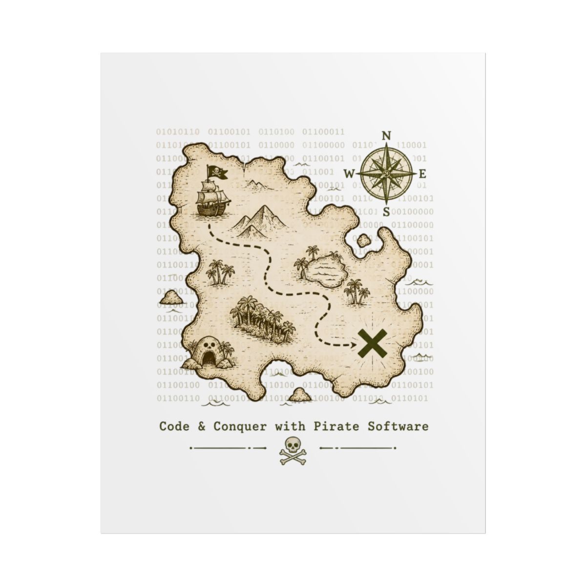 Pirate Software "Code & Conquer with Pirate Software" Poster